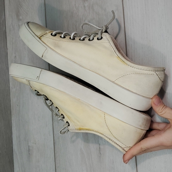 Frye Mens Brett Comfort Low Leather Sneakers shoes sz 8.5 - Picture 9 of 14